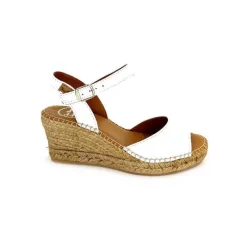 Semelles Corde|Vacances<Toni Pons Sandales Compensées Sia Cuir Blanc