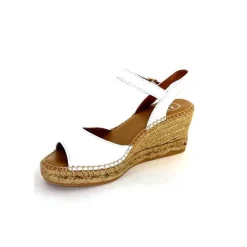 Semelles Corde|Vacances<Toni Pons Sandales Compensées Sia Cuir Blanc