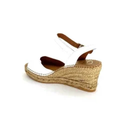 Semelles Corde|Vacances<Toni Pons Sandales Compensées Sia Cuir Blanc