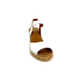 Semelles Corde|Vacances<Toni Pons Sandales Compensées Sia Cuir Blanc