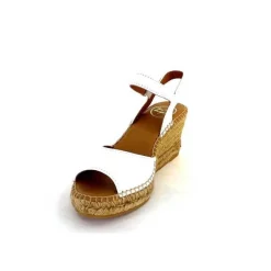 Semelles Corde|Vacances<Toni Pons Sandales Compensées Sia Cuir Blanc