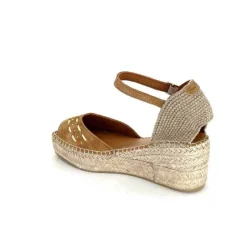 Vacances|Semelles Corde<Toni Pons Sandales Compensées Ingrid Daim Raffia Marron