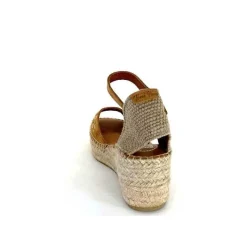 Vacances|Semelles Corde<Toni Pons Sandales Compensées Ingrid Daim Raffia Marron