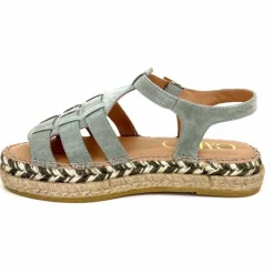 Vacances|Semelles Corde<Gaimo Sandales Livia Daim Vert