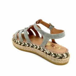 Vacances|Semelles Corde<Gaimo Sandales Livia Daim Vert