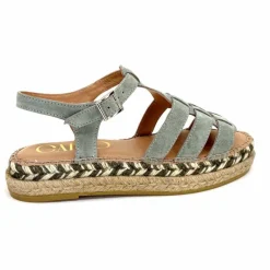 Vacances|Semelles Corde<Gaimo Sandales Livia Daim Vert