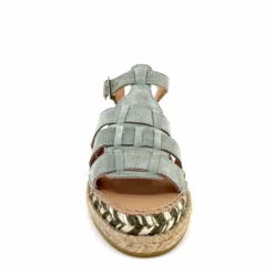 Vacances|Semelles Corde<Gaimo Sandales Livia Daim Vert