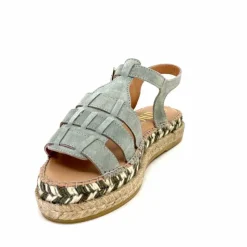 Vacances|Semelles Corde<Gaimo Sandales Livia Daim Vert