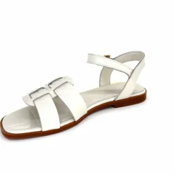 Vacances|Sandales<382-ivoire Sandales Ivoire 142 Cuir Vernis Blanc
