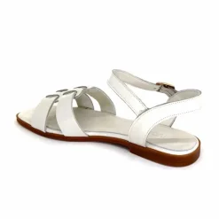 Vacances|Sandales<382-ivoire Sandales Ivoire 142 Cuir Vernis Blanc