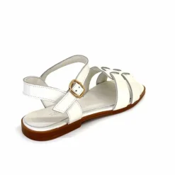 Vacances|Sandales<382-ivoire Sandales Ivoire 142 Cuir Vernis Blanc