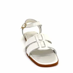 Vacances|Sandales<382-ivoire Sandales Ivoire 142 Cuir Vernis Blanc