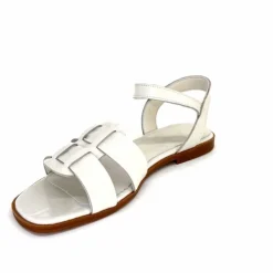Vacances|Sandales<382-ivoire Sandales Ivoire 142 Cuir Vernis Blanc