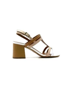 Elégant|Sandales<Ivoire0334 Sandales Ivoire B621 F Romagna Cuir Blanc Beige Nude