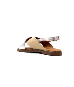 Vacances|Sandales<382-ivoire Sandales Ivoire 908d Cuir Argent et Nude