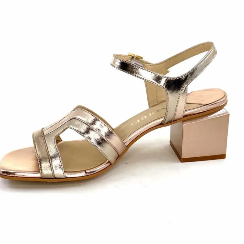 Soirée|Sandales<ivoire-395 Sandales Ivoire E10826 F8164 Cuir Laminato Or