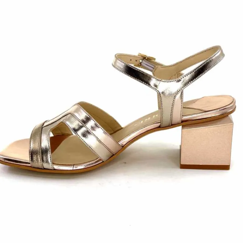 Soirée|Sandales<ivoire-395 Sandales Ivoire E10826 F8164 Cuir Laminato Or