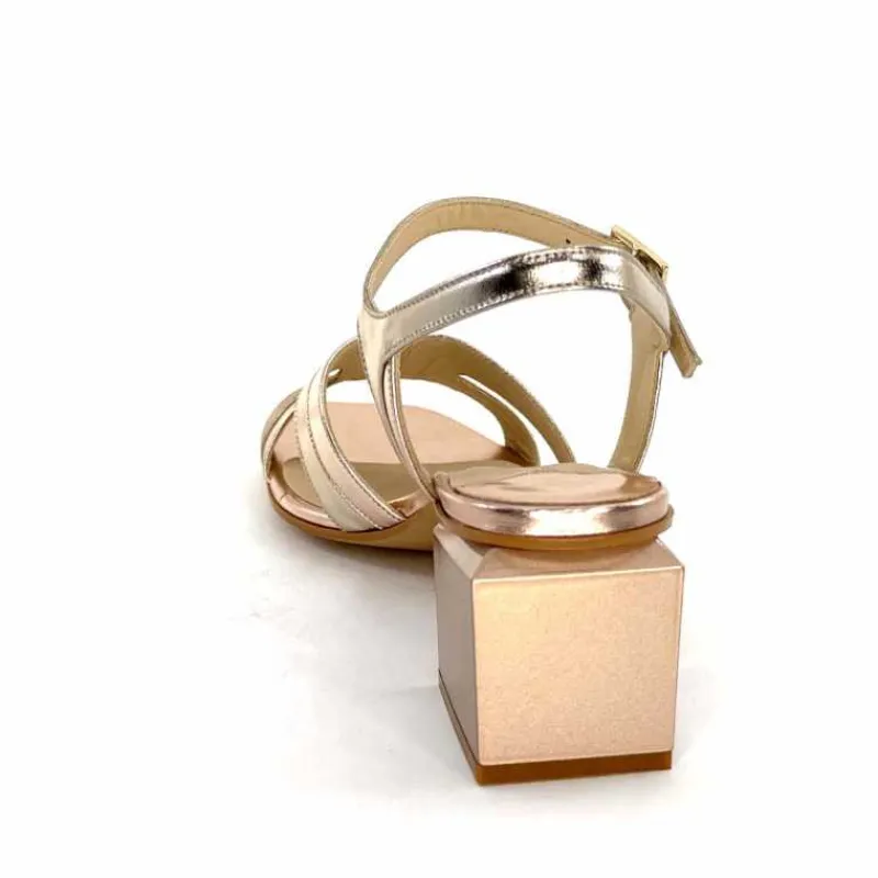 Soirée|Sandales<ivoire-395 Sandales Ivoire E10826 F8164 Cuir Laminato Or