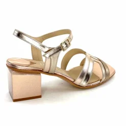 Soirée|Sandales<ivoire-395 Sandales Ivoire E10826 F8164 Cuir Laminato Or