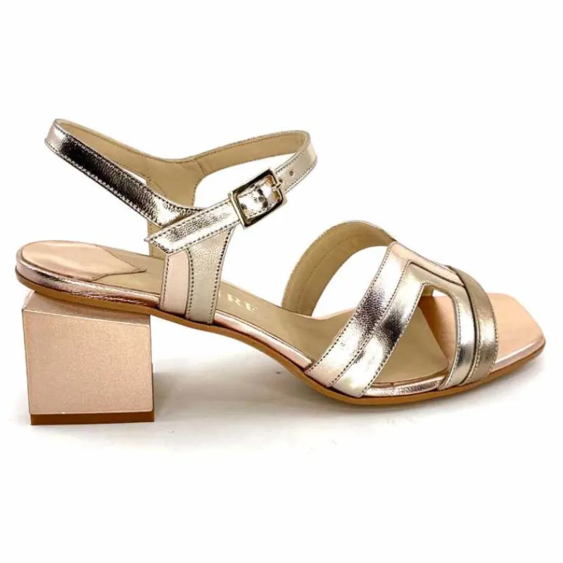 Soirée|Sandales<ivoire-395 Sandales Ivoire E10826 F8164 Cuir Laminato Or