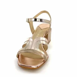 Soirée|Sandales<ivoire-395 Sandales Ivoire E10826 F8164 Cuir Laminato Or