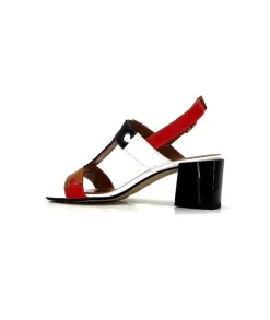 Elégant|Sandales<Ivoire0334 Sandales Ivoire F2105 Sardegna Cuir Blanc, Marron, &amp; Noir Rouge