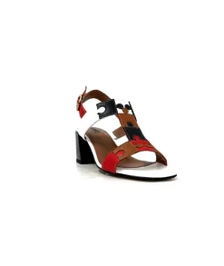Elégant|Sandales<Ivoire0334 Sandales Ivoire F2105 Sardegna Cuir Blanc, Marron, &amp; Noir Rouge