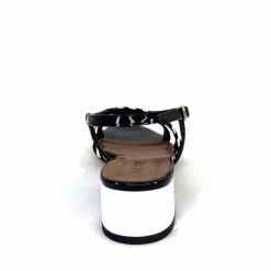 Sandales<Ivoire0352 Sandales Ivoire K234 Jenny Cuir Vernis Blanc Jaune Noir