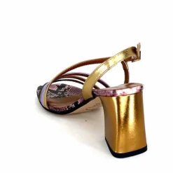 Soirée|Sandales<Ivoire0352 Sandales Ivoire K206 Vally Cuir Métallique Multicolore