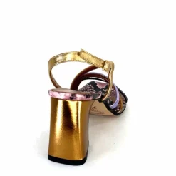 Soirée|Sandales<Ivoire0352 Sandales Ivoire K206 Vally Cuir Métallique Multicolore