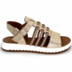 Vacances|Sandales<428-ivoire Sandales Ivoire P673 64 Cuir Dé Or