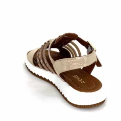 Vacances|Sandales<428-ivoire Sandales Ivoire P673 64 Cuir Dé Or