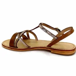 Vacances|Sandales<Les Tropéziennes par M.Belarbi Sandales Les Tropeziennes Hironela Cuir Miel Or Marron