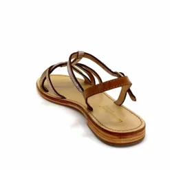 Vacances|Sandales<Les Tropéziennes par M.Belarbi Sandales Les Tropeziennes Hironela Cuir Miel Or Marron