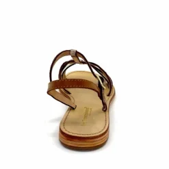 Vacances|Sandales<Les Tropéziennes par M.Belarbi Sandales Les Tropeziennes Hironela Cuir Miel Or Marron