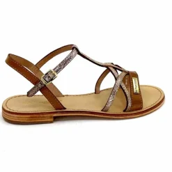 Vacances|Sandales<Les Tropéziennes par M.Belarbi Sandales Les Tropeziennes Hironela Cuir Miel Or Marron