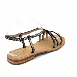 Vacances|Sandales<Les Tropéziennes par M.Belarbi Sandales Les Tropeziennes Hudon Cuir Or Noir