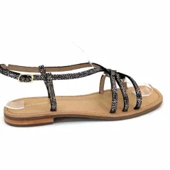 Vacances|Sandales<Les Tropéziennes par M.Belarbi Sandales Les Tropeziennes Hudon Cuir Or Noir