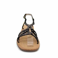 Vacances|Sandales<Les Tropéziennes par M.Belarbi Sandales Les Tropeziennes Hudon Cuir Or Noir