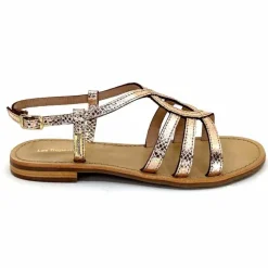 Vacances|Sandales<Les Tropéziennes par M.Belarbi Sandales Les Tropeziennes Hemily Cuir Or Argent