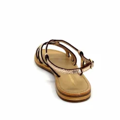 Vacances|Sandales<Les Tropéziennes par M.Belarbi Sandales Les Tropeziennes Hemily Cuir Or Argent