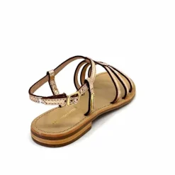 Vacances|Sandales<Les Tropéziennes par M.Belarbi Sandales Les Tropeziennes Hemily Cuir Or Argent
