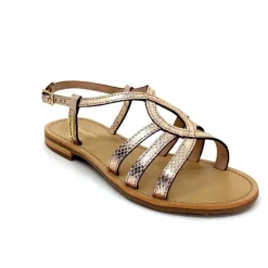 Vacances|Sandales<Les Tropéziennes par M.Belarbi Sandales Les Tropeziennes Hemily Cuir Or Argent