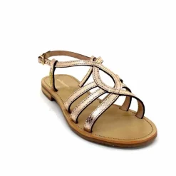Vacances|Sandales<Les Tropéziennes par M.Belarbi Sandales Les Tropeziennes Hemily Cuir Or Argent