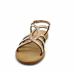 Vacances|Sandales<Les Tropéziennes par M.Belarbi Sandales Les Tropeziennes Hemily Cuir Or Argent