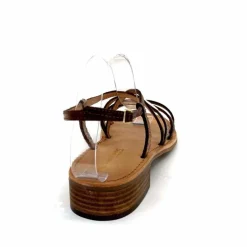 Vacances|Sandales<Les Tropéziennes par M.Belarbi Sandales Les Tropeziennes Harryna Cuir Or Marron