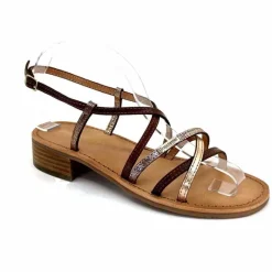 Vacances|Sandales<Les Tropéziennes par M.Belarbi Sandales Les Tropeziennes Harryna Cuir Or Marron
