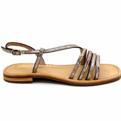 Vacances|Décontracté<Les Tropéziennes par M.Belarbi Sandales Les Tropeziennes Hudel Cuir Or