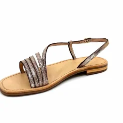 Vacances|Décontracté<Les Tropéziennes par M.Belarbi Sandales Les Tropeziennes Hudel Cuir Or
