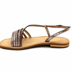 Vacances|Décontracté<Les Tropéziennes par M.Belarbi Sandales Les Tropeziennes Hudel Cuir Or